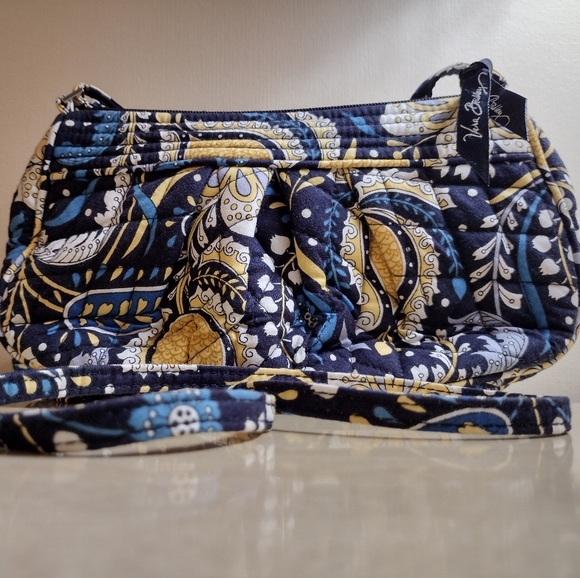 Vera Bradley Handbags - Vera Bradley Ellie Blue (Fall 2009) Frannie Crossbody Shoulder Purse